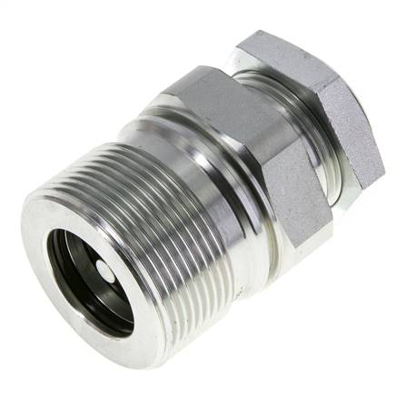 Acier Accouplements à vis EDBRO G 1 pouce Filets femelles Demi fixe D 54 mm