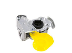 Control Yellow Aluminium Gladhand Coupling M16x1.5 Filets femelles DIN 74342