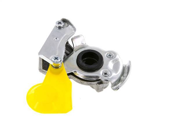 Control Yellow Aluminium Gladhand Coupling M16x1.5 Filets femelles DIN 74342