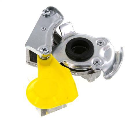 Control Yellow Aluminium Gladhand Coupling M22x1.5 Filets femelles DIN 74342