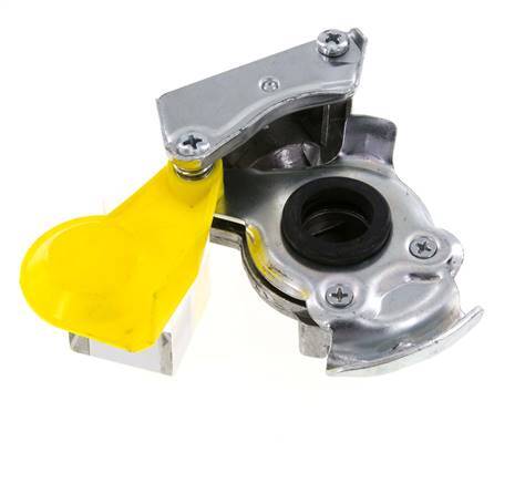 Control Yellow Aluminium Gladhand Coupling M22x1.5 Filets femelles DIN 74342