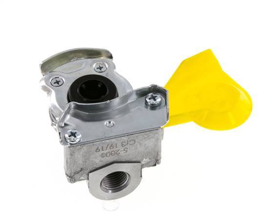 Control Yellow Aluminium Gladhand Coupling M16x1.5 Filets femelles DIN 74254