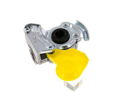 Control Yellow Aluminum Gladhand Coupling M22x1.5 Female Threads DIN 74254