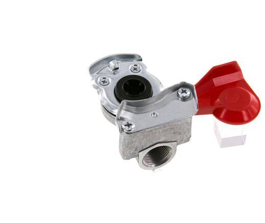 Fourniture d'un accouplement à levier en aluminium rouge M22x1.5 filets femelles DIN 74254