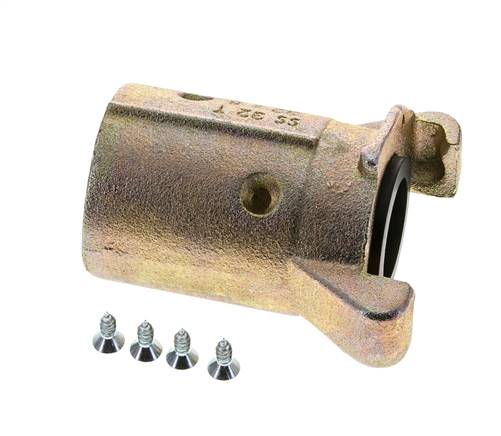 Raccord de sablage 32x48 mm Raccord de tuyau en fonte malleable Longueur du raccord 136 mm