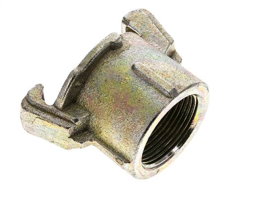 Coupleur a sablage 1 1/4'' filets femelles Fonte malleable Coupleur Longueur 62 mm