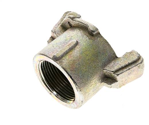 Coupleur a sablage 1 1/4'' filets femelles Fonte malleable Coupleur Longueur 62 mm