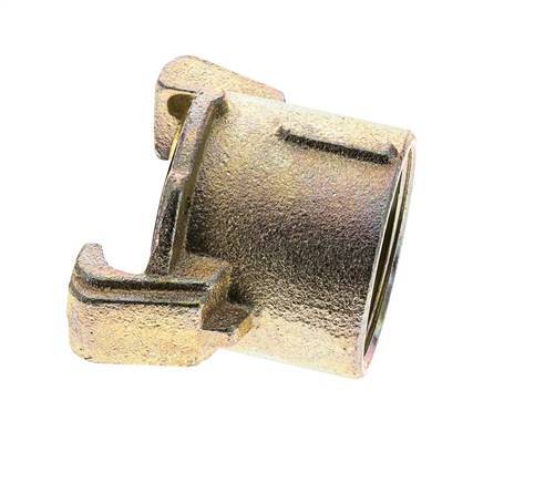 Coupleur à sablage 1 1/2'' filets femelles Fonte malléable Coupleur Longueur 62 mm