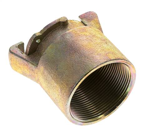 Coupleur a sablage Filets femelles 2'' en fonte malleable Longueur du coupleur 79 mm