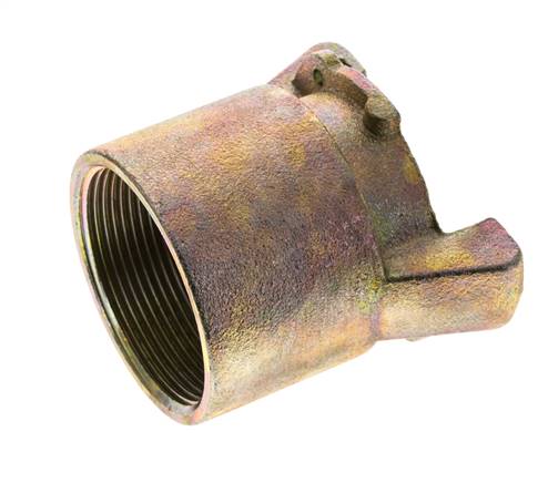 Coupleur a sablage Filets femelles 2'' en fonte malleable Longueur du coupleur 79 mm