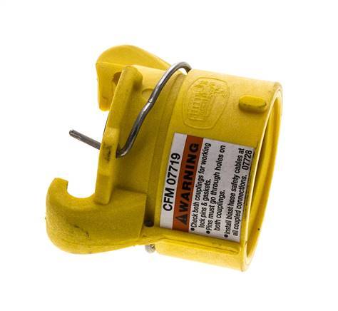 Coupleur à sablage 50 mm Filets femelles Nylon Longueur du coupleur 63 mm