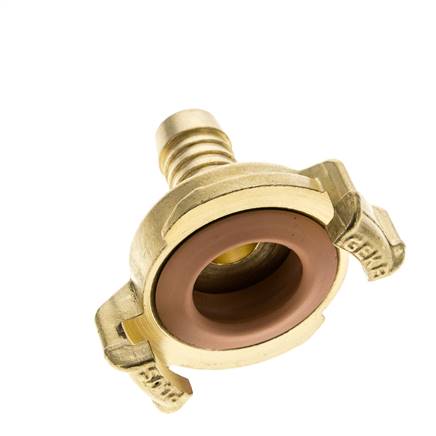 Embout de tuyau 13 mm (1/2'') GEKA Coupleur en laiton pour tuyau de jardin KTW