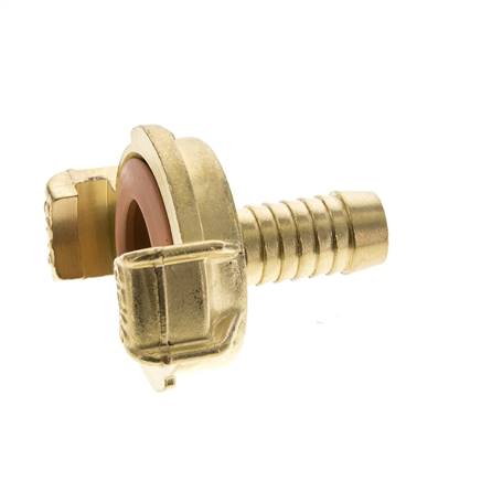 Embout de tuyau 13 mm (1/2'') GEKA Coupleur en laiton pour tuyau de jardin KTW