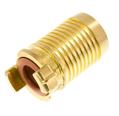 Embout de tuyau 38 mm (1 1/2'') GEKA Coupleur en laiton pour tuyau de jardin KTW