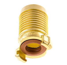 Embout de tuyau 38 mm (1 1/2'') GEKA Coupleur en laiton pour tuyau de jardin KTW