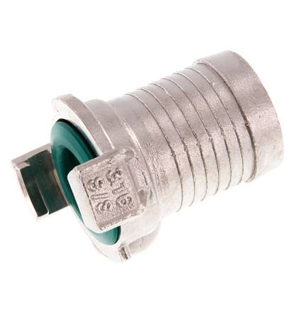 Embout de tuyau de 32 mm (1 1/4'') Coupleur en acier inoxydable pour tuyau de jardin GEKA