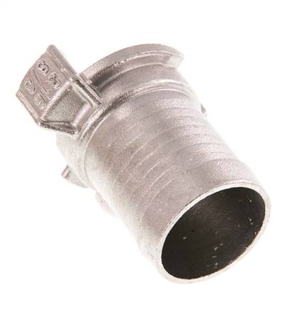 Embout de tuyau de 32 mm (1 1/4'') Coupleur en acier inoxydable pour tuyau de jardin GEKA