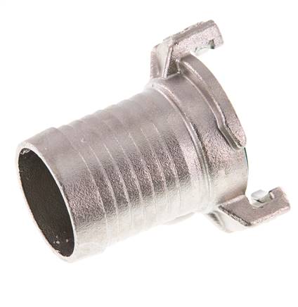 Embout de tuyau de 32 mm (1 1/4'') Coupleur en acier inoxydable pour tuyau de jardin GEKA