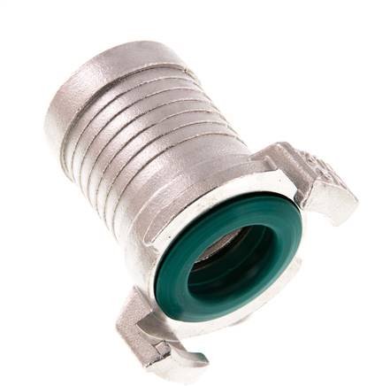 Embout de tuyau de 32 mm (1 1/4'') Coupleur en acier inoxydable pour tuyau de jardin GEKA