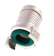 Embout de tuyau de 32 mm (1 1/4'') Coupleur en acier inoxydable pour tuyau de jardin GEKA