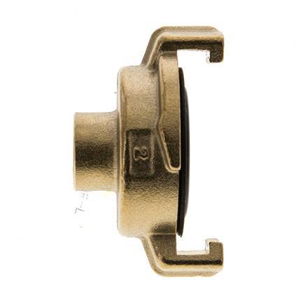 1/4'' Female GEKA Garden Hose Brass Coupling [2 Pieces]