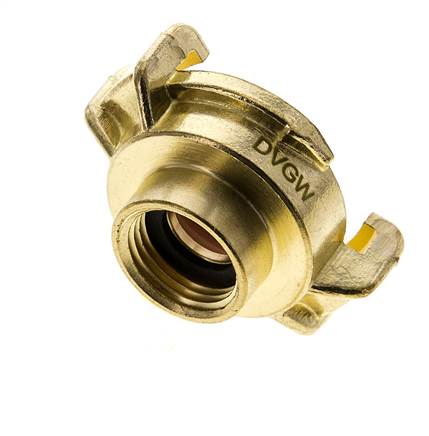 Raccord en laiton 1/2'' femelle GEKA pour tuyau d'arrosage KTW