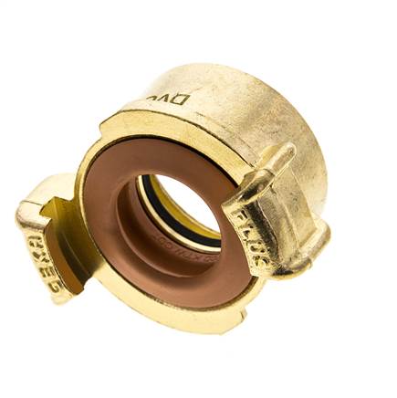 Coupleur femelle 1'' en laiton pour tuyau d'arrosage GEKA KTW