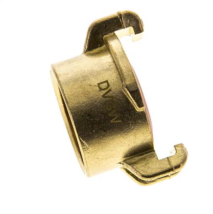Coupleur femelle 1'' en laiton pour tuyau d'arrosage GEKA KTW