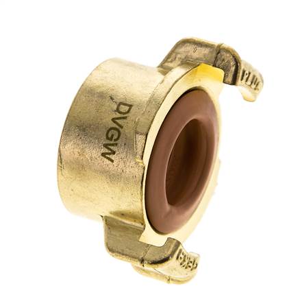 Coupleur femelle 1'' en laiton pour tuyau d'arrosage GEKA KTW