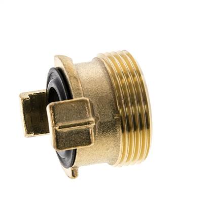 Coupleur en laiton pour tuyau d'arrosage GEKA mâle de 1 1/4''