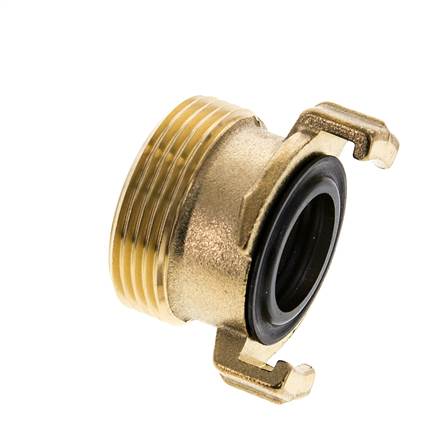 Coupleur en laiton pour tuyau d'arrosage GEKA mâle de 1 1/4''