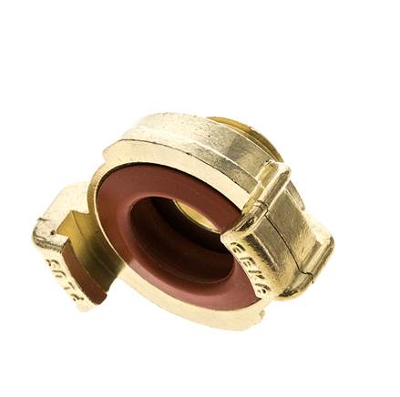 Raccord en laiton 1/2'' mâle GEKA pour tuyau d'arrosage KTW
