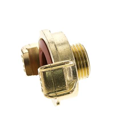 Raccord en laiton 1/2'' mâle GEKA pour tuyau d'arrosage KTW