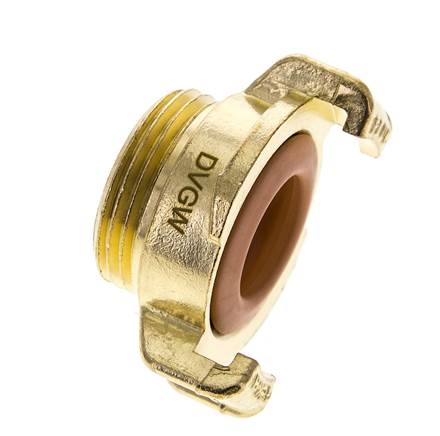 Coupleur en laiton 1'' mâle GEKA pour tuyau d'arrosage KTW