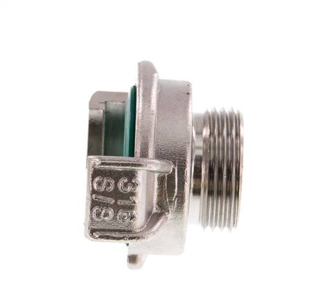 Coupleur mâle 3/4'' GEKA pour tuyau de jardinage en acier inoxydable