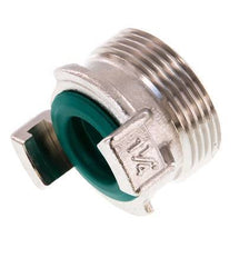 Coupleur de tuyau de jardin GEKA mâle 1 1/4'' en acier inoxydable