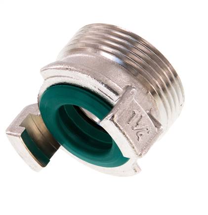 Coupleur de tuyau de jardin GEKA mâle 1 1/4'' en acier inoxydable
