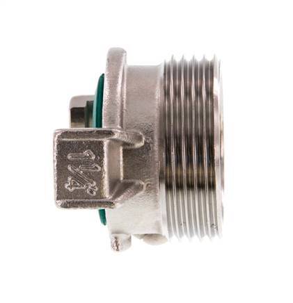 Coupleur de tuyau de jardin GEKA mâle 1 1/4'' en acier inoxydable