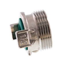 Coupleur de tuyau de jardin GEKA mâle 1 1/4'' en acier inoxydable