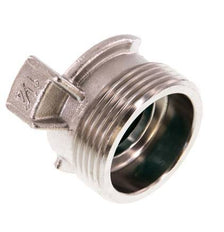 Coupleur de tuyau de jardin GEKA mâle 1 1/4'' en acier inoxydable