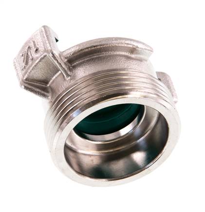 Coupleur de tuyau de jardin GEKA mâle 1 1/4'' en acier inoxydable