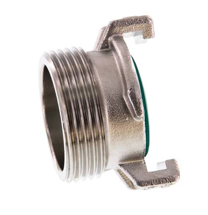 Coupleur de tuyau de jardin GEKA mâle 1 1/4'' en acier inoxydable