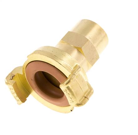 Embout de tuyau 13 mm (1/2'') GEKA Coupleur en laiton pour tuyau de jardin KTW Raccord pour tuyaux industriels