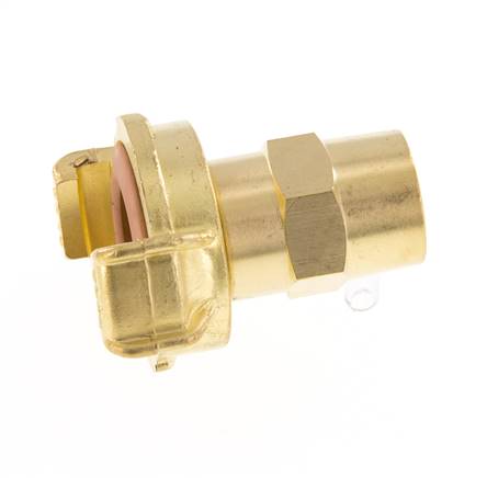 Embout de tuyau 13 mm (1/2'') GEKA Coupleur en laiton pour tuyau de jardin KTW Raccord pour tuyaux industriels