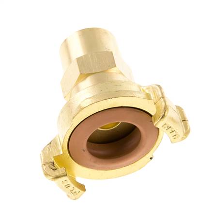 Embout de tuyau 13 mm (1/2'') GEKA Coupleur en laiton pour tuyau de jardin KTW Raccord pour tuyaux industriels