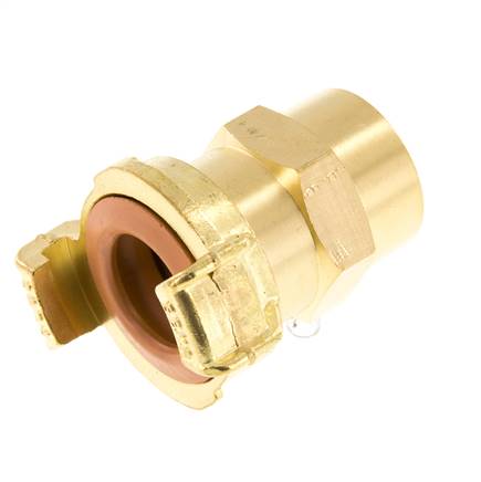Embout de tuyau 19 mm (3/4'') GEKA Coupleur en laiton pour tuyau de jardin KTW Raccord pour tuyaux industriels