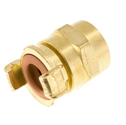 Embout de tuyau 25 mm (1'') GEKA Coupleur en laiton pour tuyau de jardin KTW Raccord pour tuyaux industriels