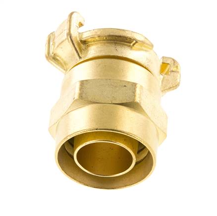 Embout de tuyau 25 mm (1'') GEKA Coupleur en laiton pour tuyau de jardin KTW Raccord pour tuyaux industriels