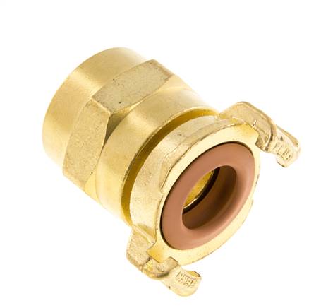 Embout de tuyau 25 mm (1'') GEKA Coupleur en laiton pour tuyau de jardin KTW Raccord pour tuyaux industriels