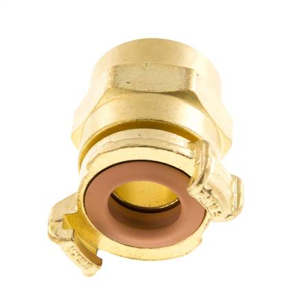 Embout de tuyau 25 mm (1'') GEKA Coupleur en laiton pour tuyau de jardin KTW Raccord pour tuyaux industriels